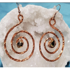 Hammer Aluminum Copper Earrings, Copper Aluminum Wire
