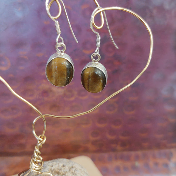 Energy Earrings: Tiger's Eye - multiple styles!