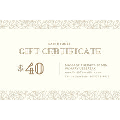 Gift Certificate - Massage Therapy Healing with Mary