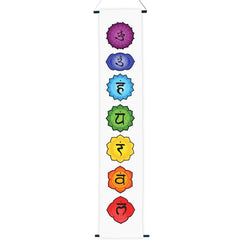 Seven Chakra Banner / White Background