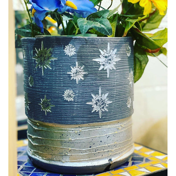 celestial plant pot Celestial Flower Pot – EarthTones Gifts, Gallery & Center for Healing