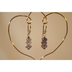 Energy Earrings: Iolite