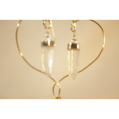 Energy Earrings: Lemurian Seed Crystal