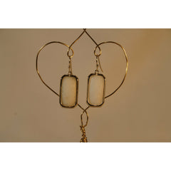 Energy Earrings: Rainbow Moonstone