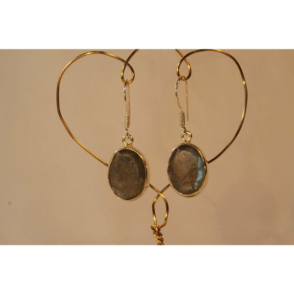 Energy Earrings: Labradorite