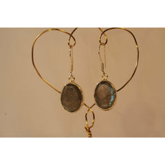 Energy Earrings: Labradorite