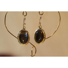Energy Earrings: Labradorite