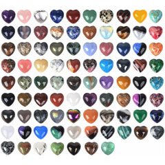 Large Crystal & Gemstone Hearts