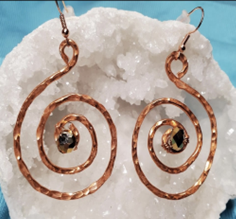 Hammer Aluminum Copper Earrings, Copper Aluminum Wire