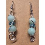Blue African Jasper Earrings