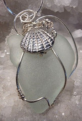 Light Blue Sea Glass Pendant