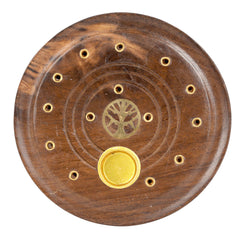 ROUND CONE AND STICK INCENSE BURNER