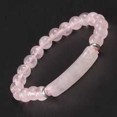 BEAUTIFUL LARGE BAR SHAPE STONE WITH 8mm BEADS