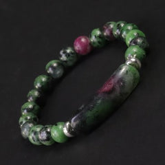 BEAUTIFUL LARGE BAR SHAPE STONE WITH 8mm BEADS