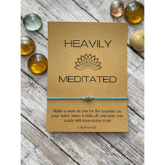 Heavily meditated, Yoga wish bracelet
