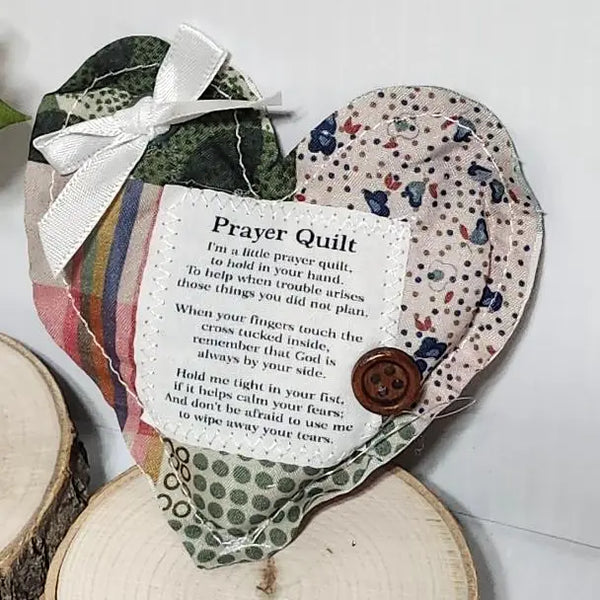 Multicolor Mini Prayer Quilt – Premium Angel Charm Gift