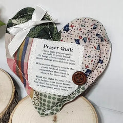 Multicolor Mini Prayer Quilt – Premium Angel Charm Gift