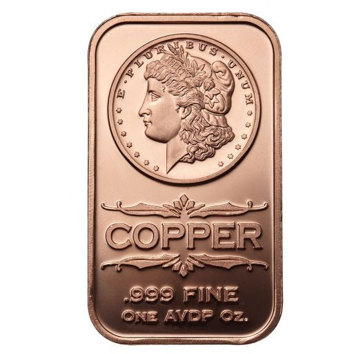 1 oz Morgan Dollar Copper Bar