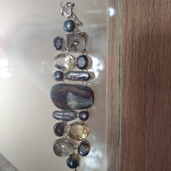 Unique Gemstone & Sterling Silver Bracelets