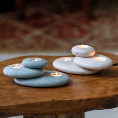 Natural Stone Tea Light Holders