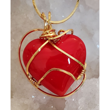 Red Glass Heart