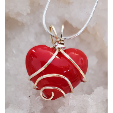 Red Glass heart