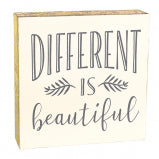 "Different is Beautiful" Wall Plaque