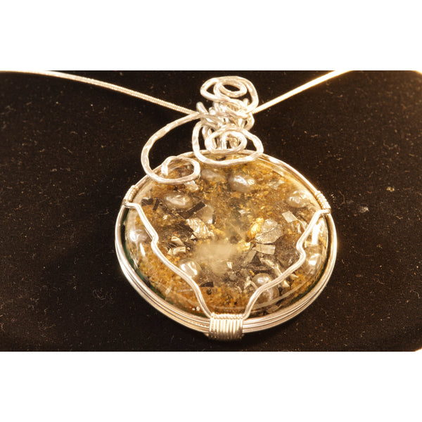 Orgonite Necklace Wire-Wrapped