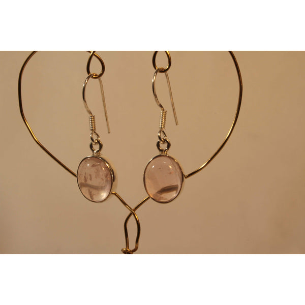 Energy Earrings:  Rose Quartz