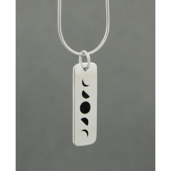 Phases of the Moon Sterling Silver Pendant