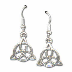 Sterling Silver earrings with the Triquetra / Trinity knot