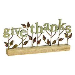 Give Thanks" Standing Plaque