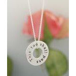 This Too Shall Pass Reversible Mantra Necklace