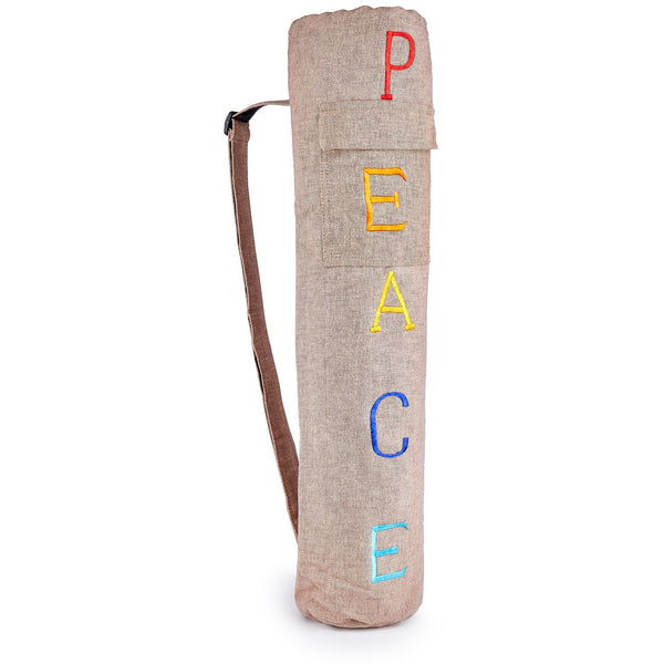 Cotton Yoga Mat Bag – Peace